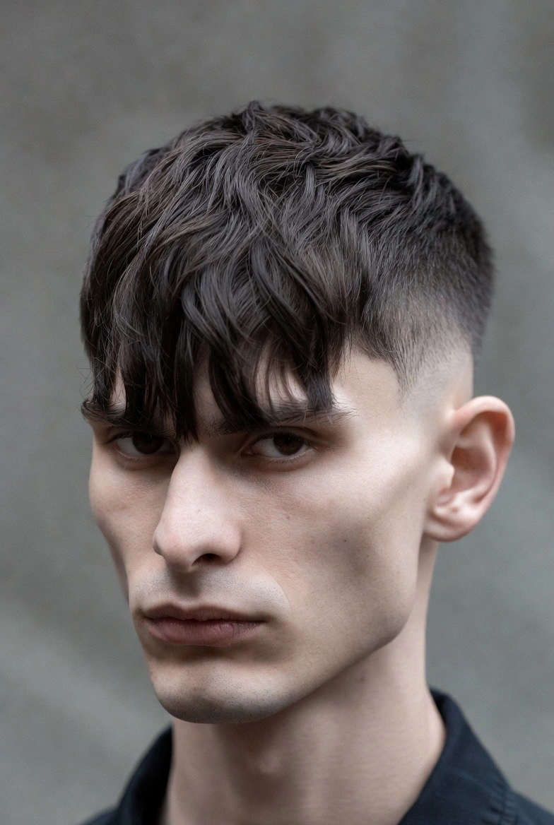 Coupe homme visage carré